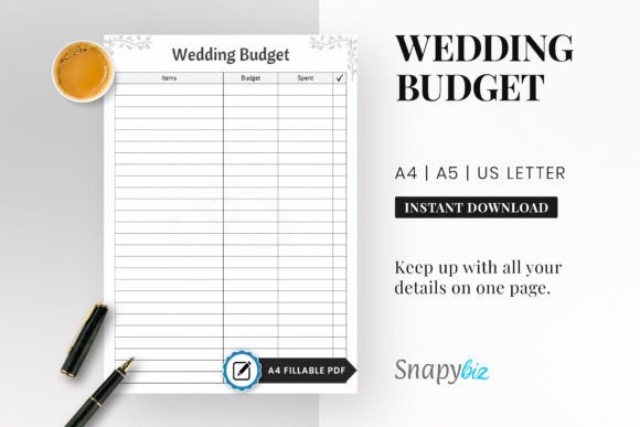Download Wedding Budget Planner PDF - Budget planner pdf Collection