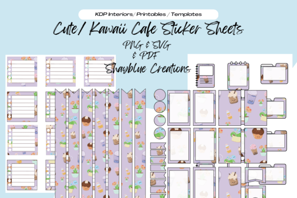 Download Cute/Kawaii Planner Sticker Sheets - Sticker sheets Collection