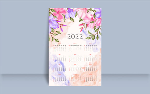 Download Cherry Blossom New Year 2022 Calendar - Premium Resources
