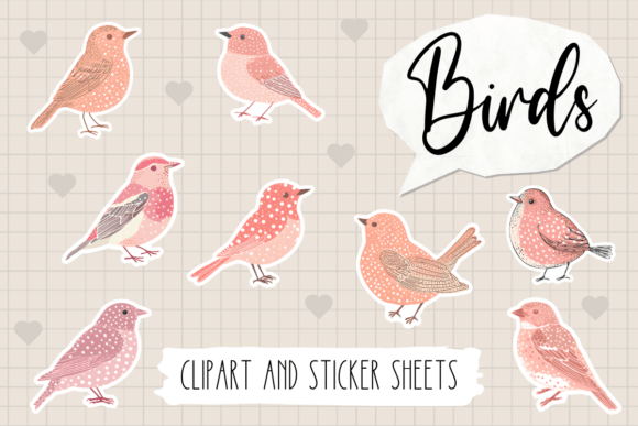 Download Birds Sticker and Sticker Sheets - Sticker sheets Collection