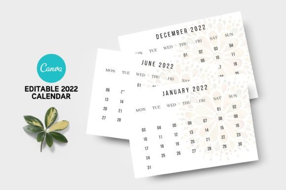 Download Editable Canva 2022 Calendar - Premium Resources