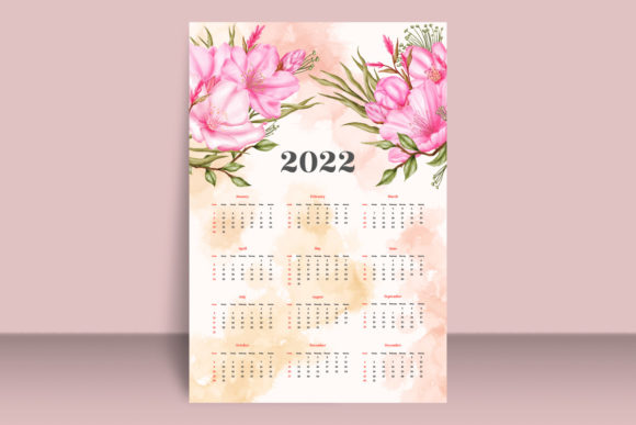 Download Watercolor Cherry Blossom 2022 Calendar - Premium Resources